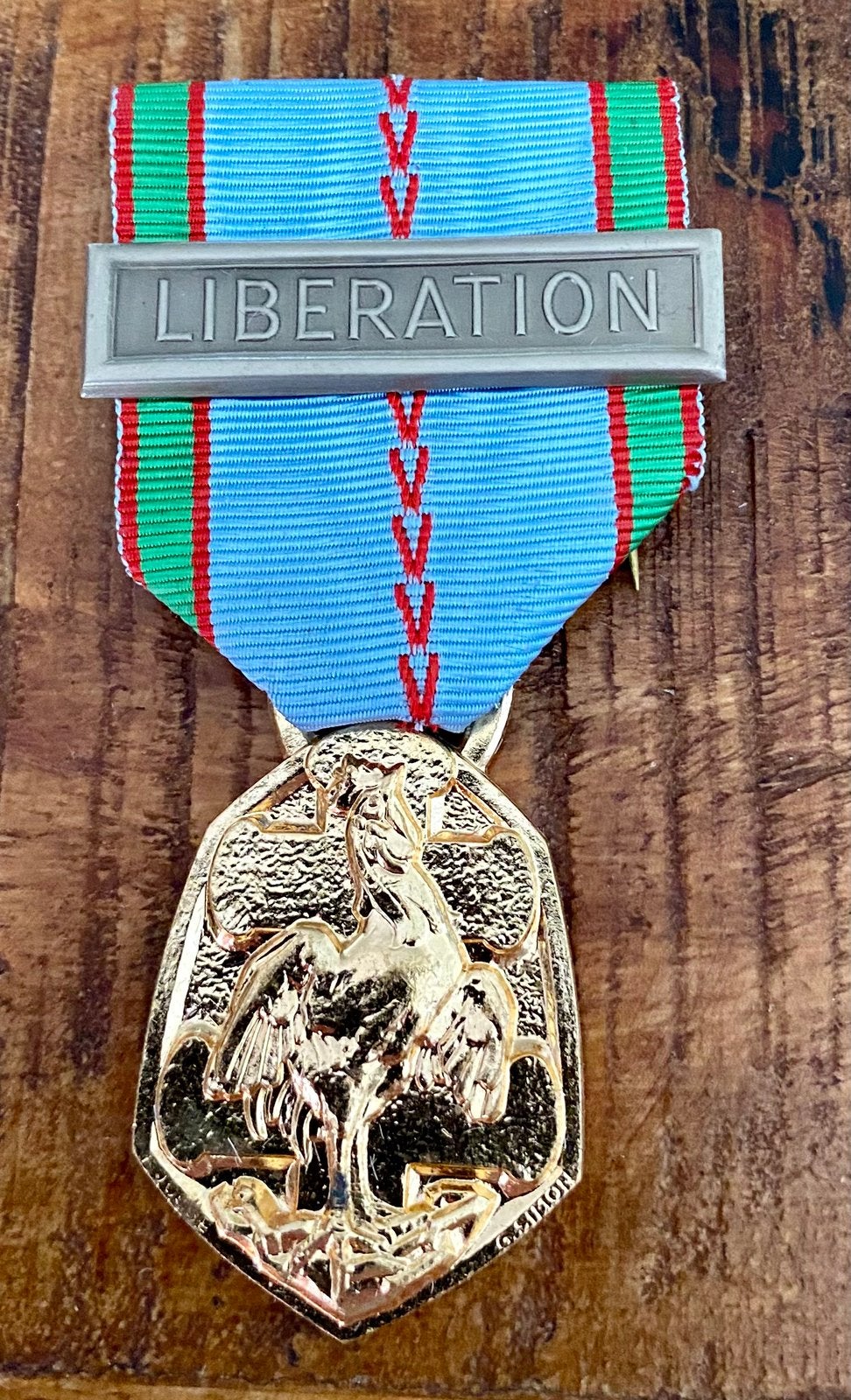 Herdenkingsmedaille van de oorlog 1939-1945 in doosje, Verzenden, Landmacht, Overige gebieden, Lintje, Medaille of Wings