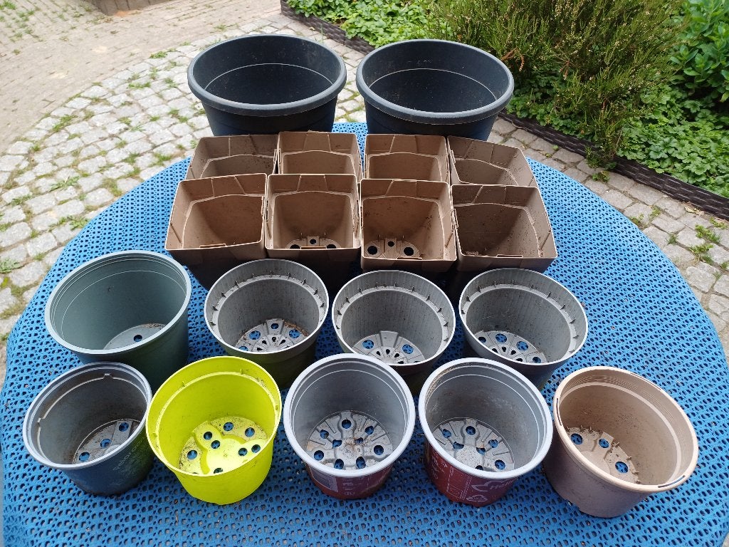 19 Bloempotten kweken telen stekken, Ophalen, Kunststof, Rond, Minder dan 40 cm