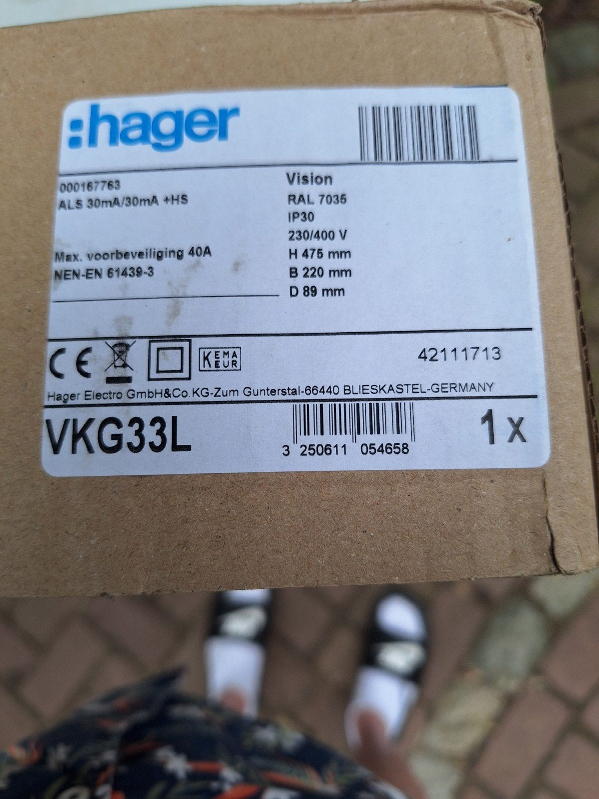 Hager Groepenkast VKG33L - Nieuw in doos, Ophalen
