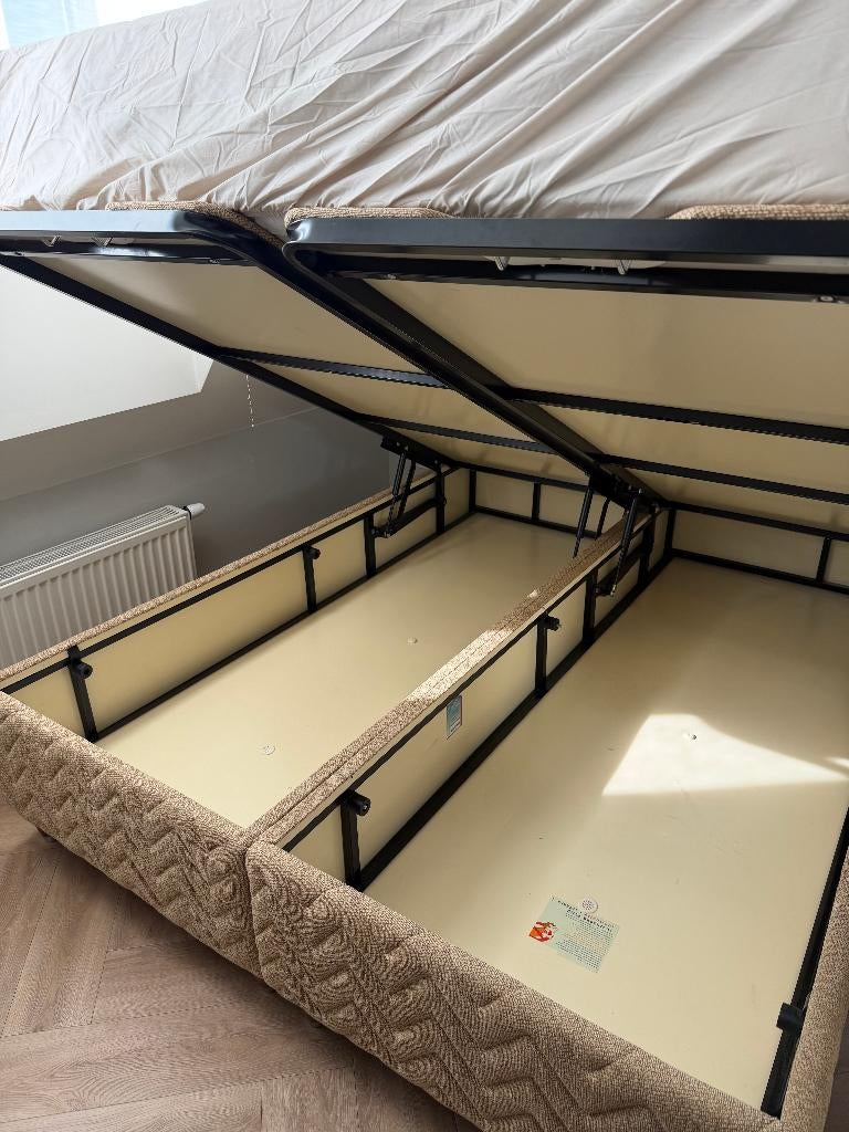 Bellona Opbergbed 160x200 + Matras – Zeer goede staat, Ophalen, Tweepersoons, Zo goed als nieuw, Bedbodem