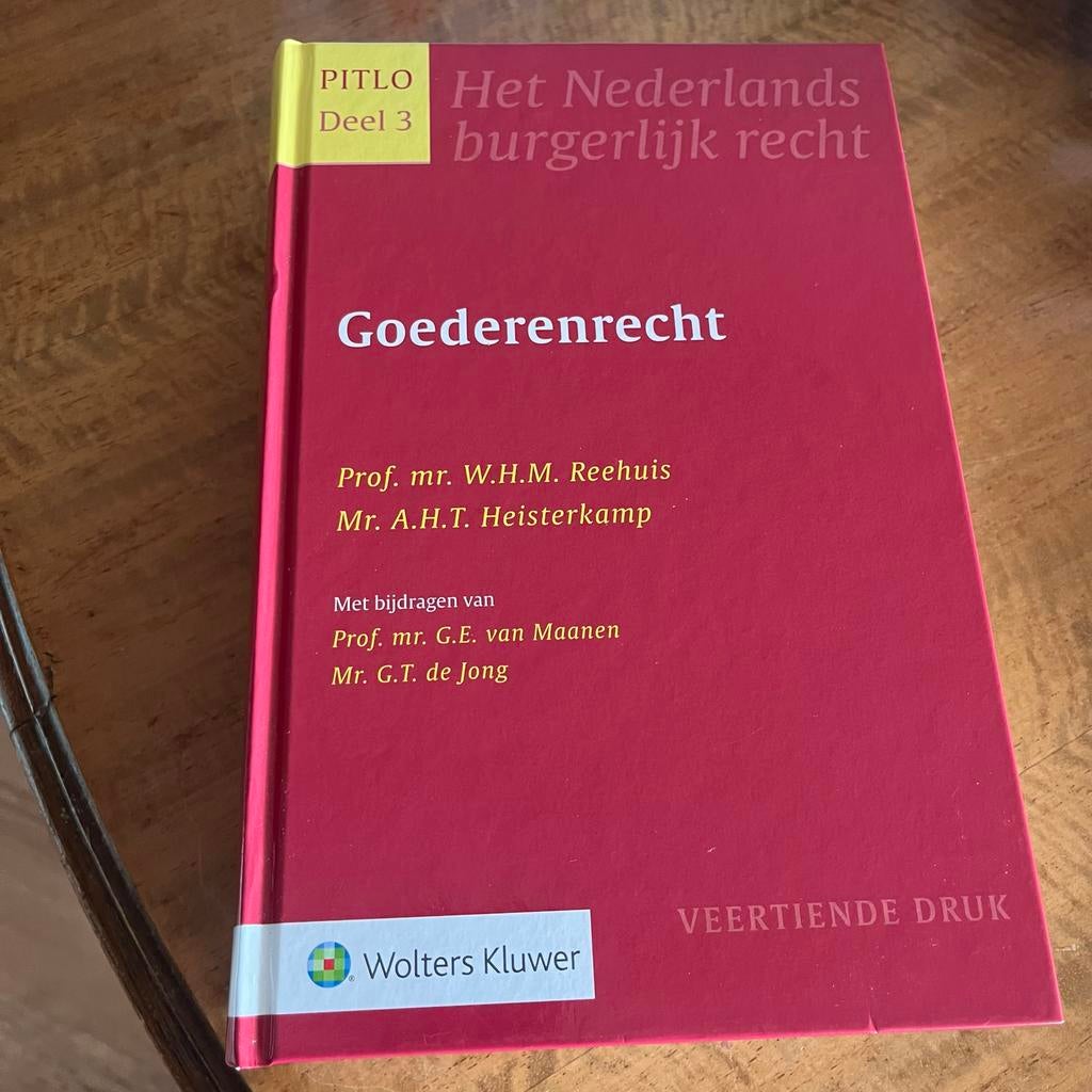 Pitlo Goederenrecht - Het Nederlands burgerlijk recht, Ophalen of Verzenden, Gamma, Nieuw, WO