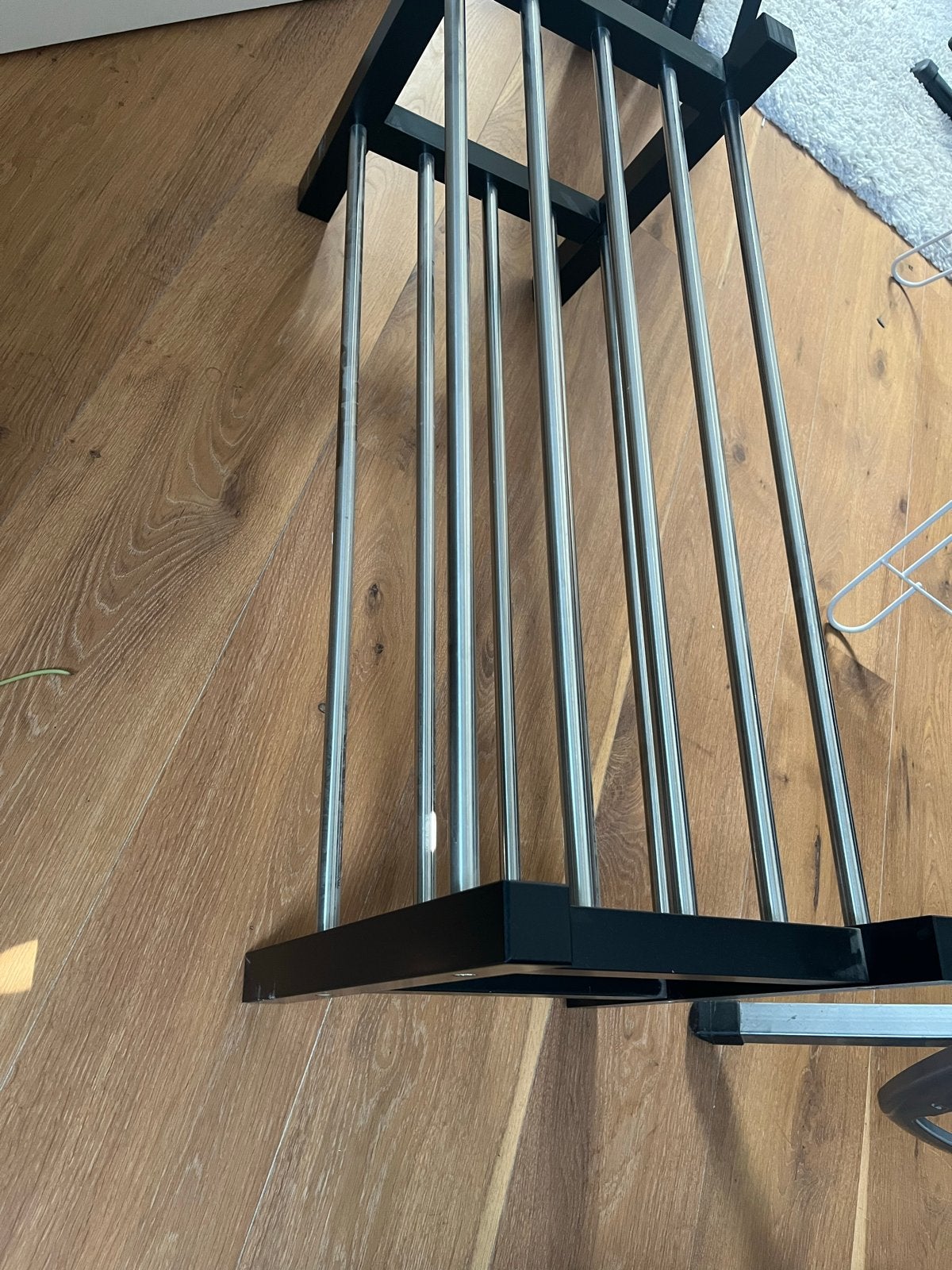 IKEA TJUSIG schoenenrek - Zwart/RVS, Ophalen, Gebruikt