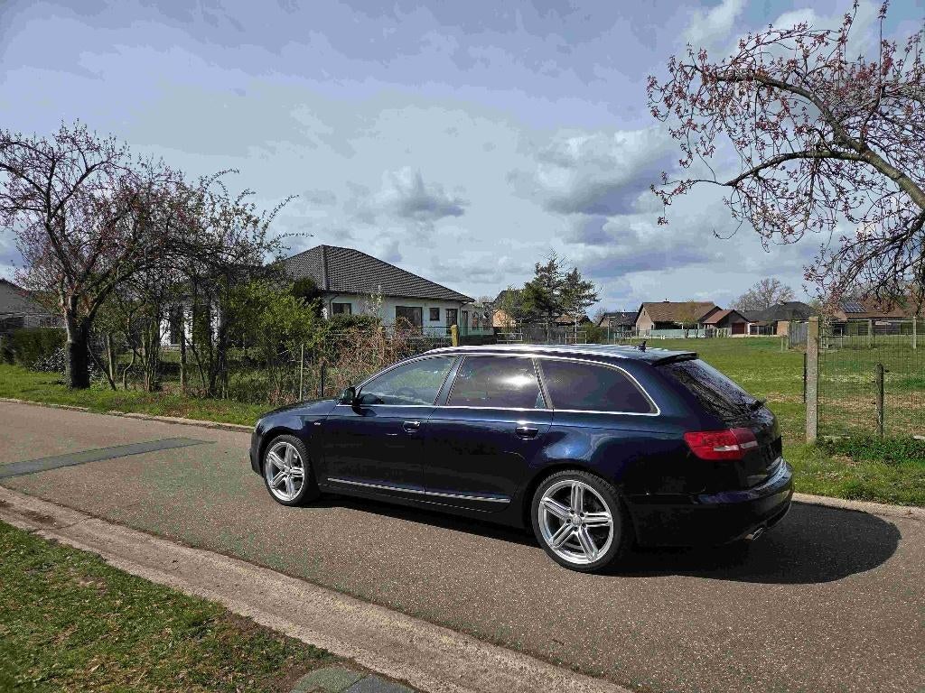 Audi A6 Avant 3.0 V6 TDI 239pk quattro S-Line | Luchtvering, Automaat, Euro 5, 1935 kg, Blauw