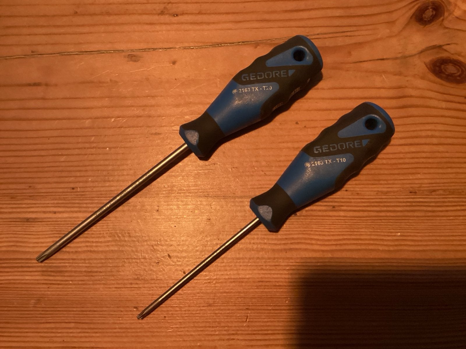 Gedore Torx Schroevendraaiers T10 en T20, Ophalen of Verzenden, Gebruikt, Schroevendraaier, Gedore