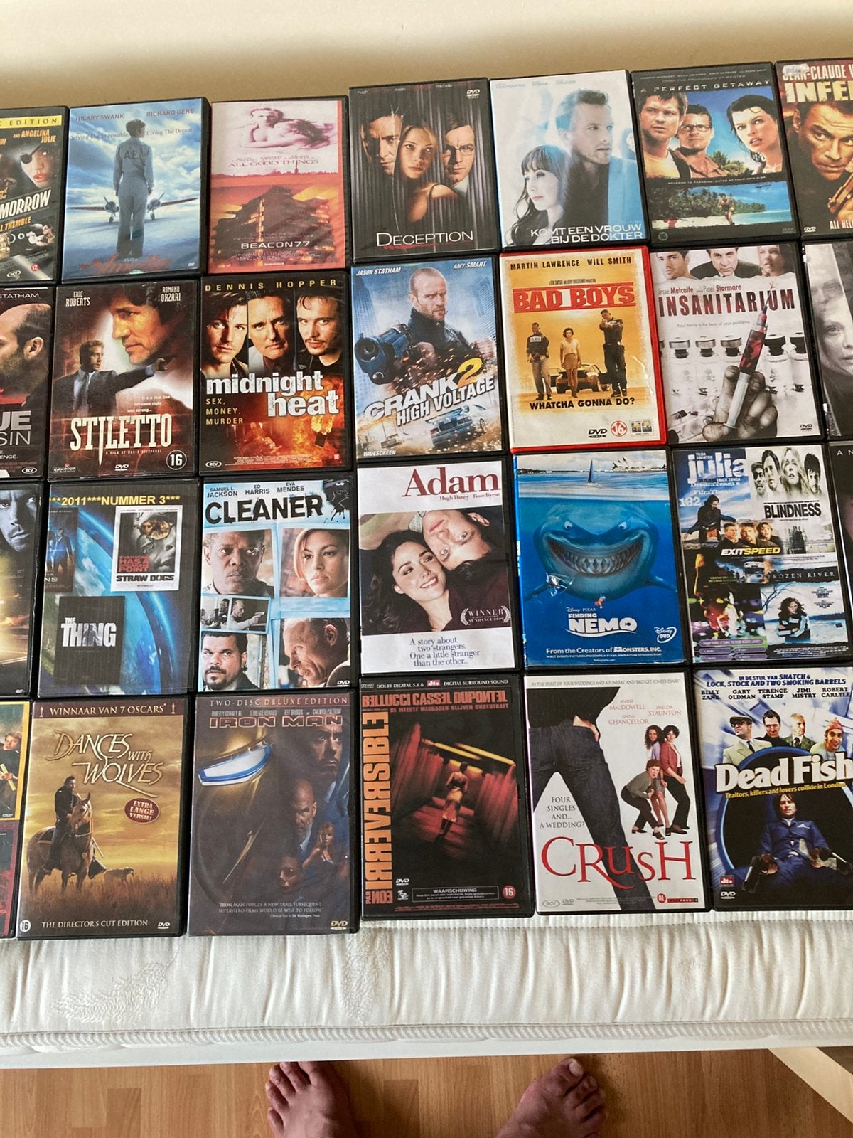 Grote partij 68 stuks DVD's Actie, Thrillers, Horror (Comp!), Vanaf 16 jaar, Ophalen, Zo goed als nieuw