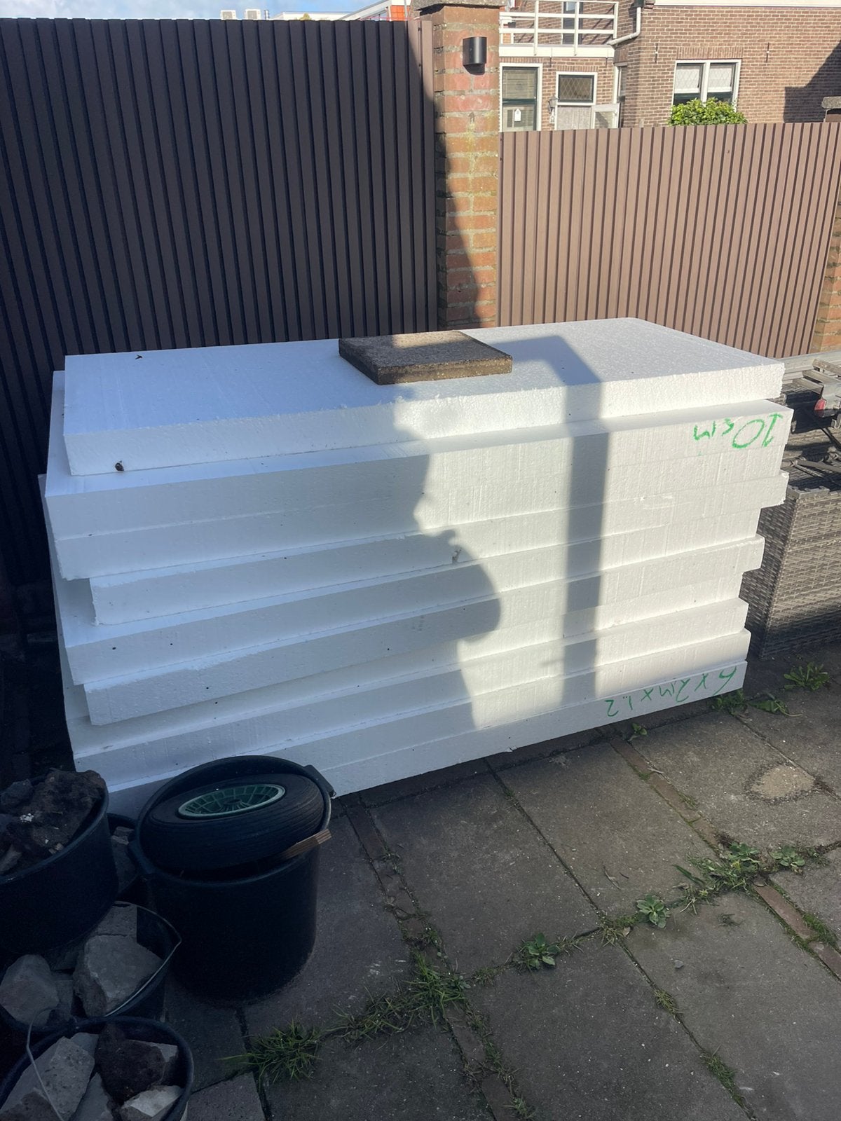 10x EPS Tempex isolatieplaten 200x120x10 cm, Ophalen, Zo goed als nieuw, 15 m² of meer, Vloerisolatie