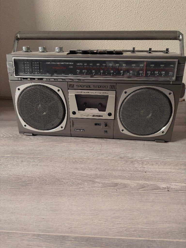 Philips ghetto blaster, Ophalen, Gebruikt, Transistorradio