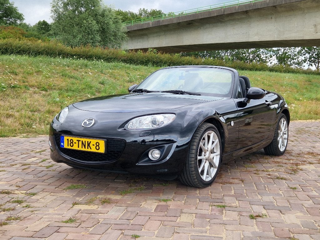 Mazda MX-5 2.0 2012 Zwart, Auto's, 13 km/l, Zwart, 4 cilinders, Cabriolet