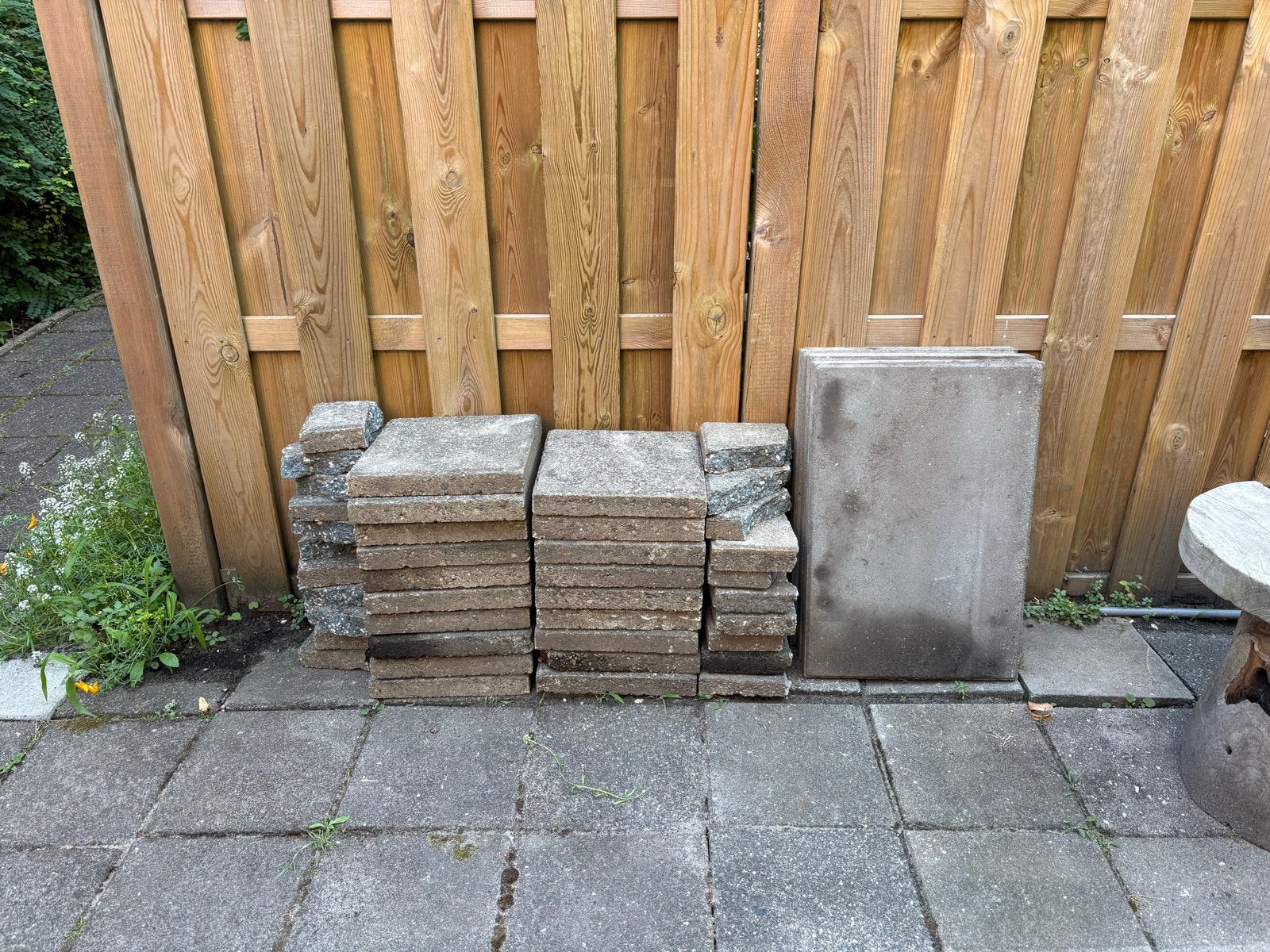 Gratis tuin tegels 30x30 en 60x40, Tuin en Terras, Ophalen, Gebruikt, Overige typen, Natuursteen