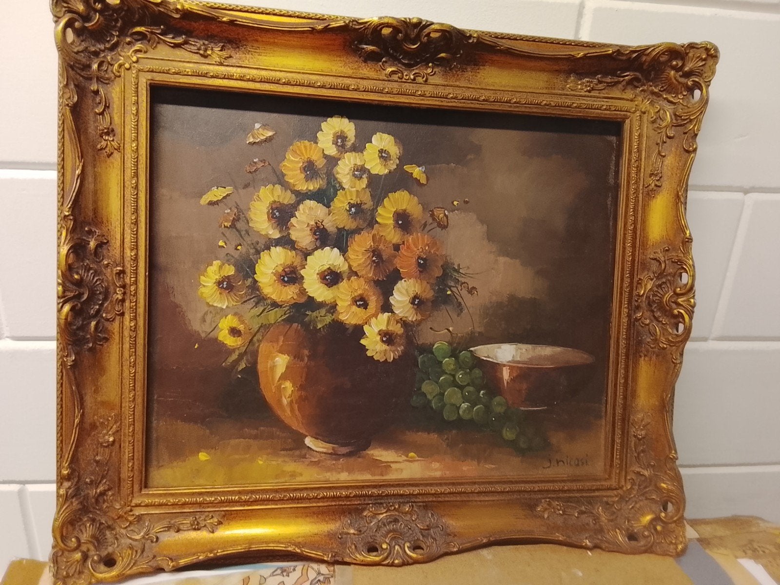 oud schilderij op doek, Ophalen of Verzenden