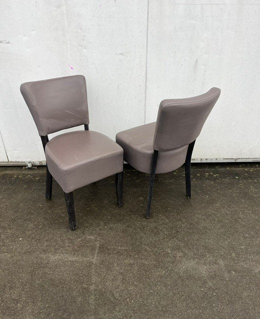 4 stuks horeca restaurant stoelen Lisa VOORRAAD taupe, Ophalen, Bruin, Zo goed als nieuw, Vier