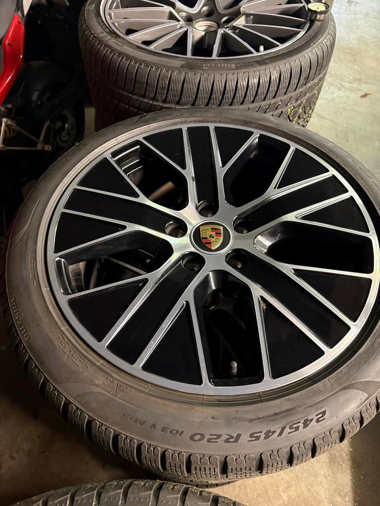 Porsche Taycan winterwielen 20 inch, Ophalen, Gebruikt, Banden en Velgen, Winterbanden
