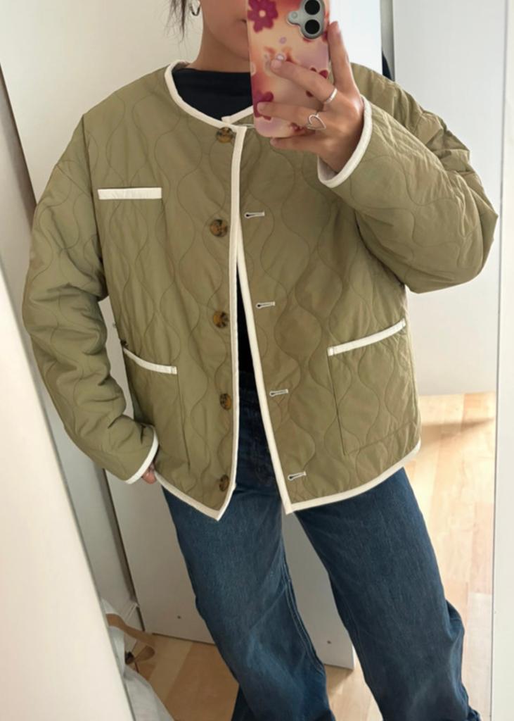 Scotch & Soda reversible jacket - maat L, Kleding | Dames, Jassen | Zomer, Ophalen of Verzenden, Nieuw, Maat 42/44 (L), Groen