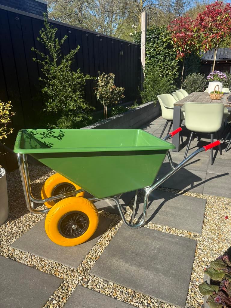Kruiwagen 160 Liter met 2 Antilek Wielen, Tuin en Terras, Kruiwagens, Ophalen of Verzenden, Nieuw, Handmatig, Tweewielig