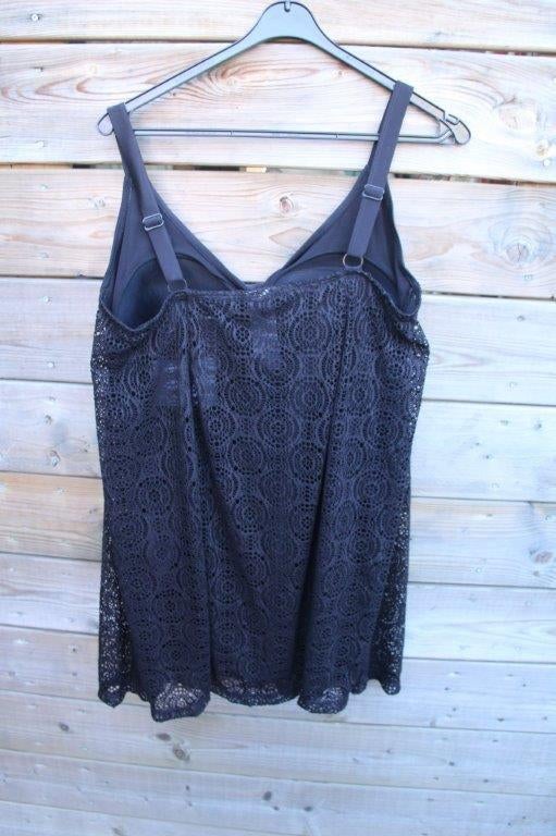 Zwemjurk zwart kant mt XL C Cup Vaste prijs, Kleding | Dames, Badmode en Zwemkleding, Verzenden, Zo goed als nieuw, Zwart, Badpak