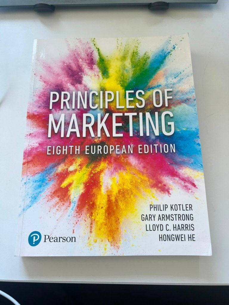 Principles of Marketing 8th European Edition, Boeken, Ophalen, Alpha, Zo goed als nieuw, HBO