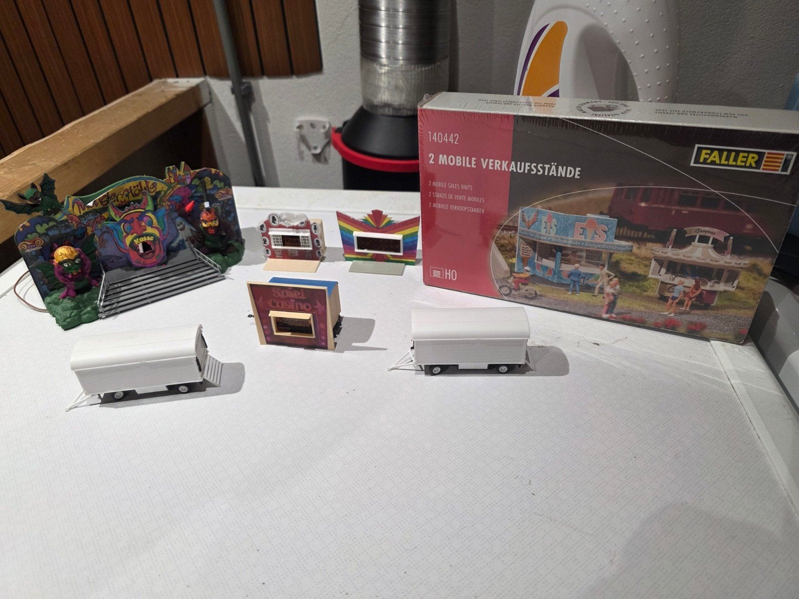 Faller Kermis Set HO, Hobby en Vrije tijd, Modeltreinen | H0, Ophalen of Verzenden, Gebruikt, Brug, Tunnel of Gebouw, Overige merken