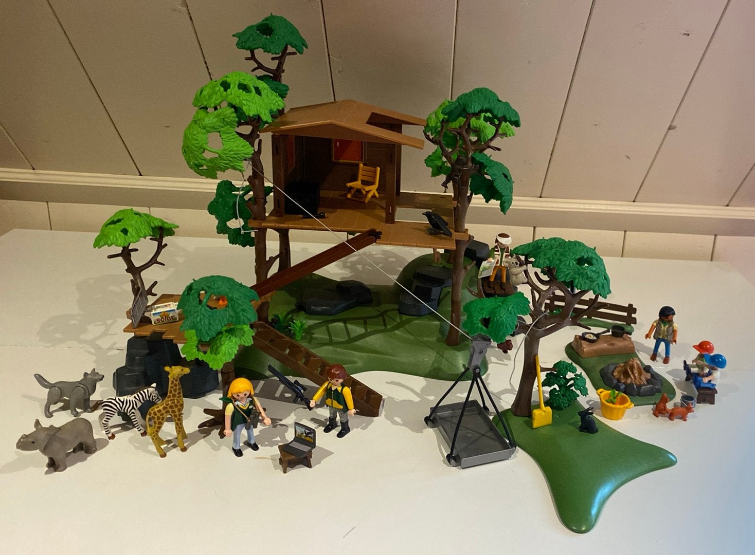 Geweldig set vakantie boomhut playmobil, Gebruikt, Complete set, Overige typen, Ophalen of Verzenden