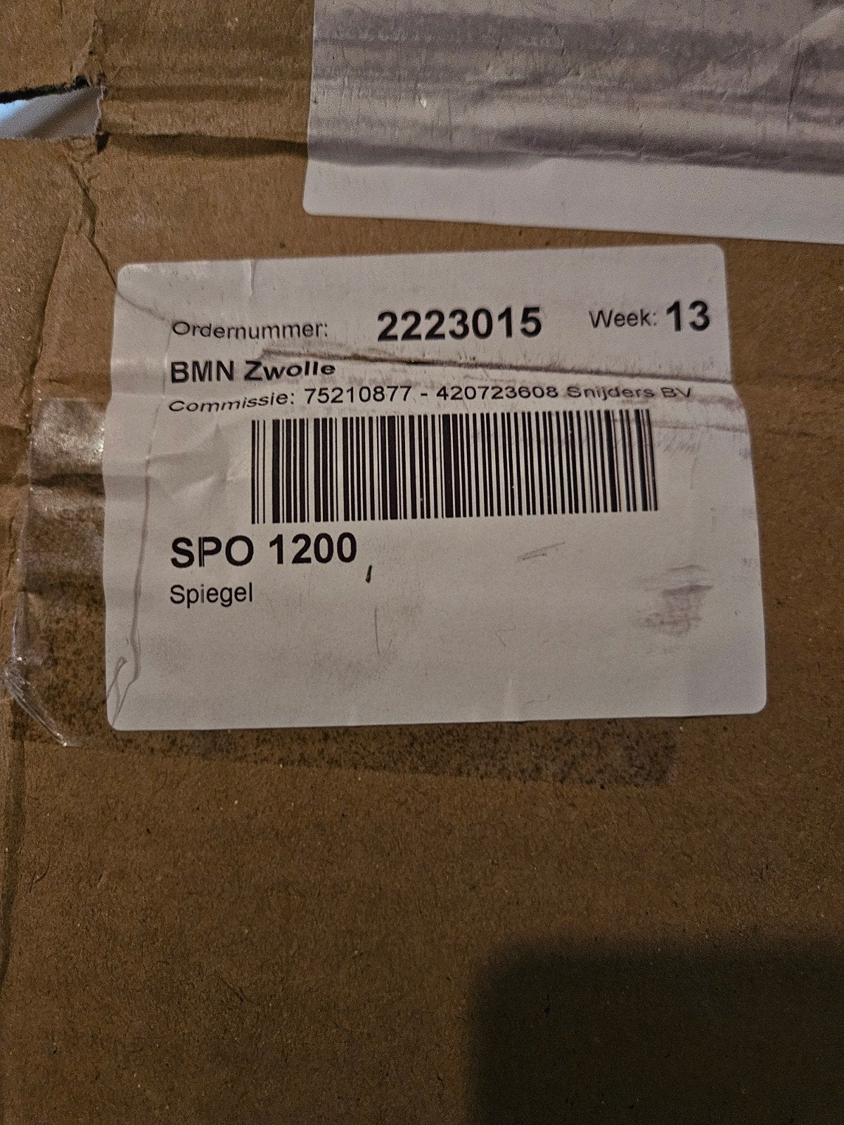 Nieuwe spiegel in verpakking, Ophalen, Nieuw, 100 tot 125 cm, Minder dan 100 cm