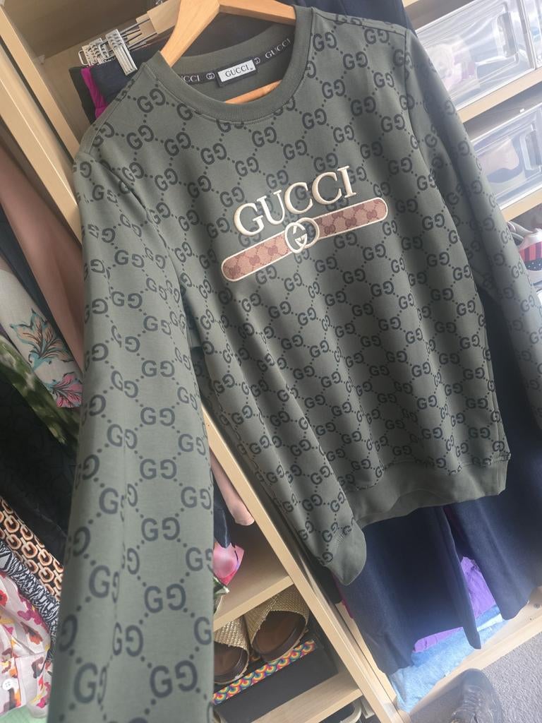 Gucci Sweatshirt (groen), Ophalen of Verzenden, Nieuw, Maat 38/40 (M), Groen