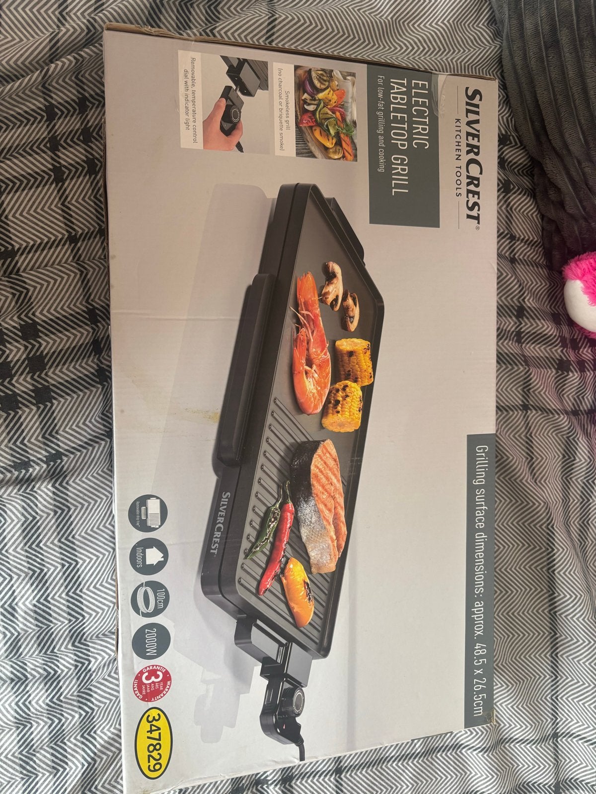 SilverCrest Elektrische Tafelgrill - 2000W, Witgoed en Apparatuur, Ophalen, Nieuw, Tafelgrill