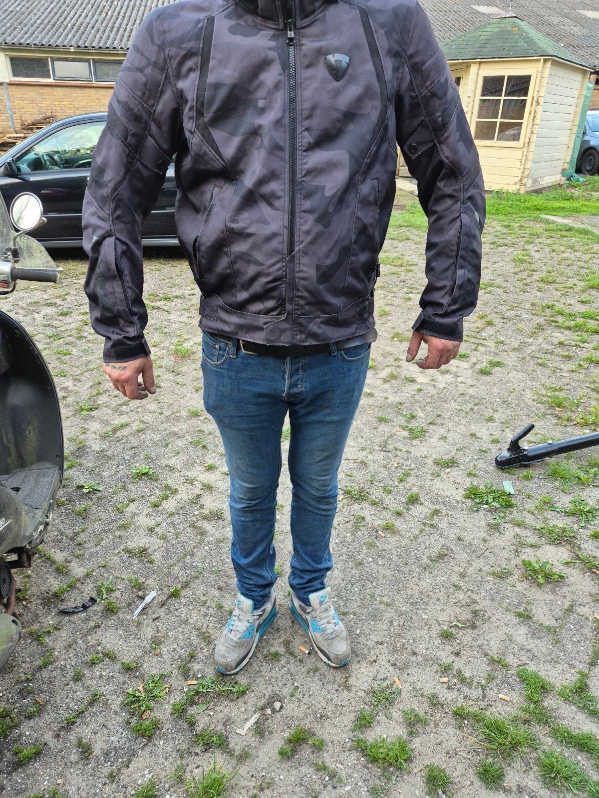 REV'IT! Motorjas met protectie en uitritsbare voering, Motoren, Kleding | Motorkleding, Ophalen of Verzenden, Tweedehands, Jas | textiel