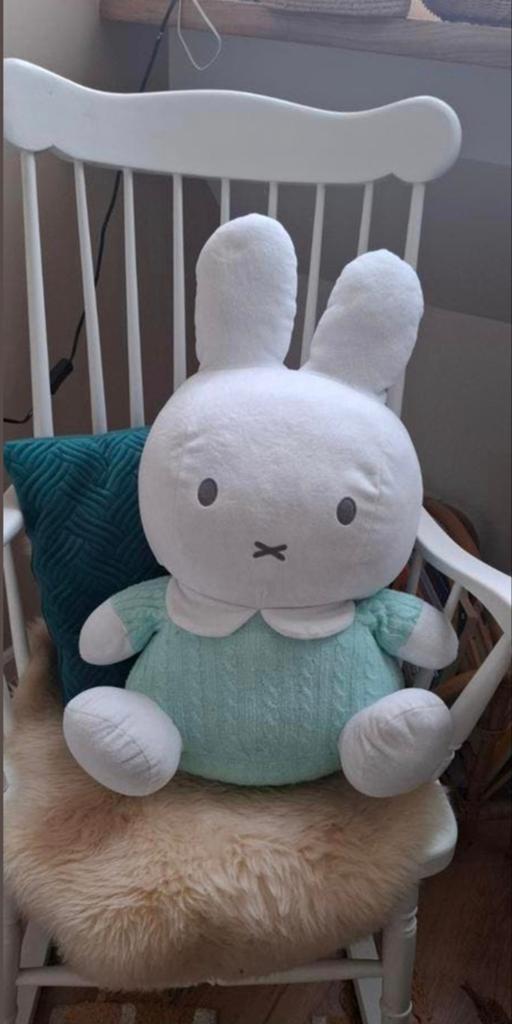 Nijntje Knuffel XXL mintgroen, Ophalen of Verzenden, Konijn