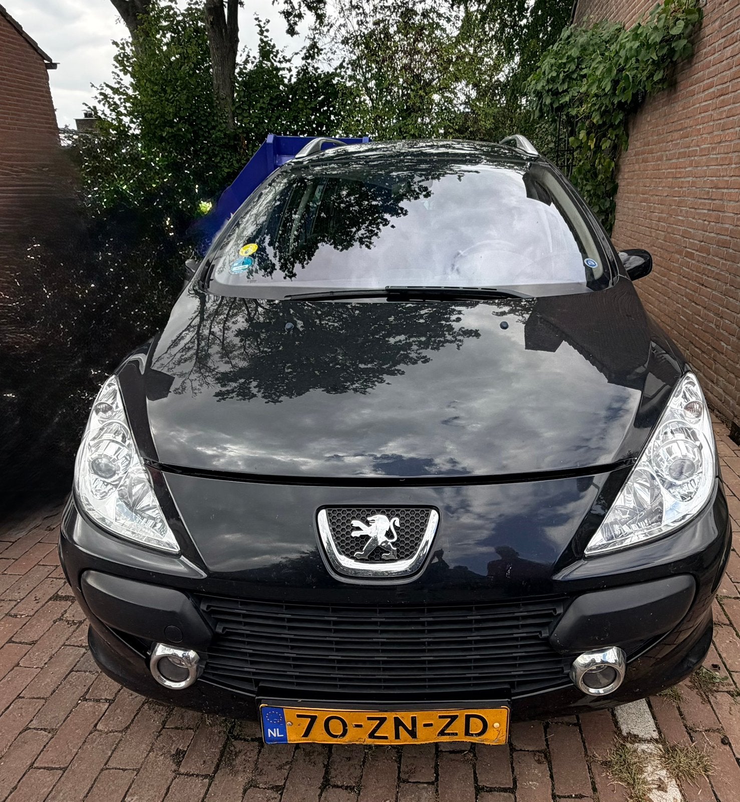 Te koop Peugeot 307 2.0 16V SW 2008 Zwart, 730 kg, 4 cilinders, 7 stoelen, Zwart