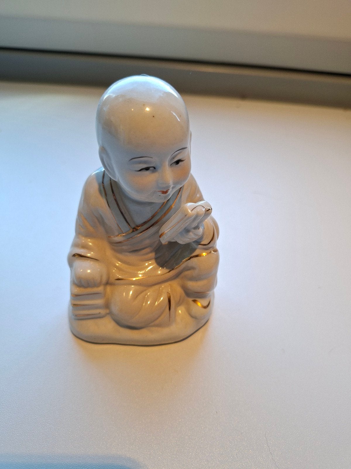 Schattig monnik beeldje van porselein, Ophalen of Verzenden