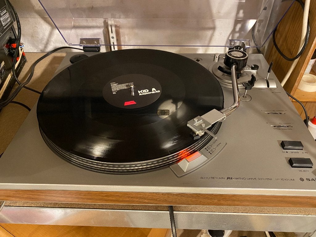 Sanyo TP 1010UM Platenspeler - Volledig nagekeken, gesmeerd, Pitch-regelaar, Zo goed als nieuw, Platenspeler, Ophalen