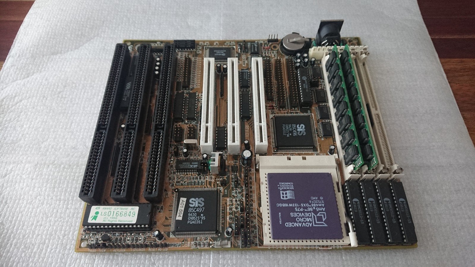 Luckystar LS-486E revisie C1 486 moederbord., Ophalen of Verzenden, Overige typen