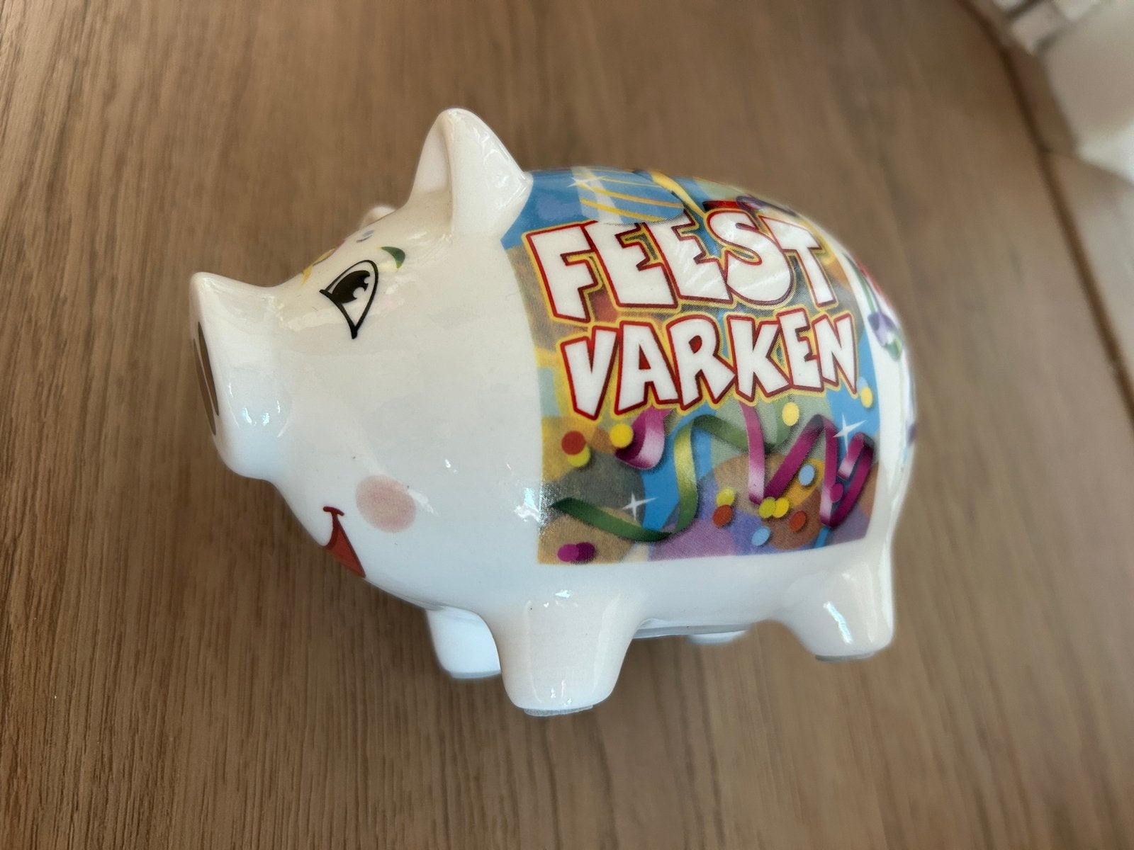 Feestvarken spaarpot - Keramiek - Zo goed als nieuw, Ophalen, Zo goed als nieuw, Steen, Aardewerk of Keramiek, Dier