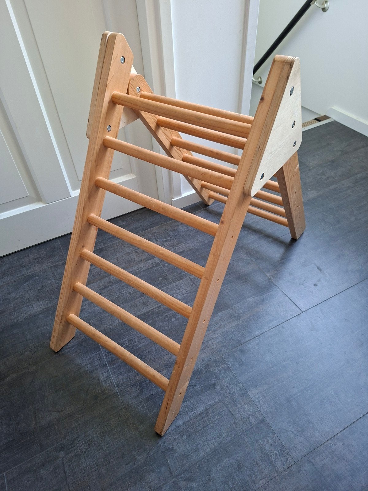 Houten driehoek klimrek voor kinderen - Innovakids, Ophalen, Gebruikt, Klimwand
