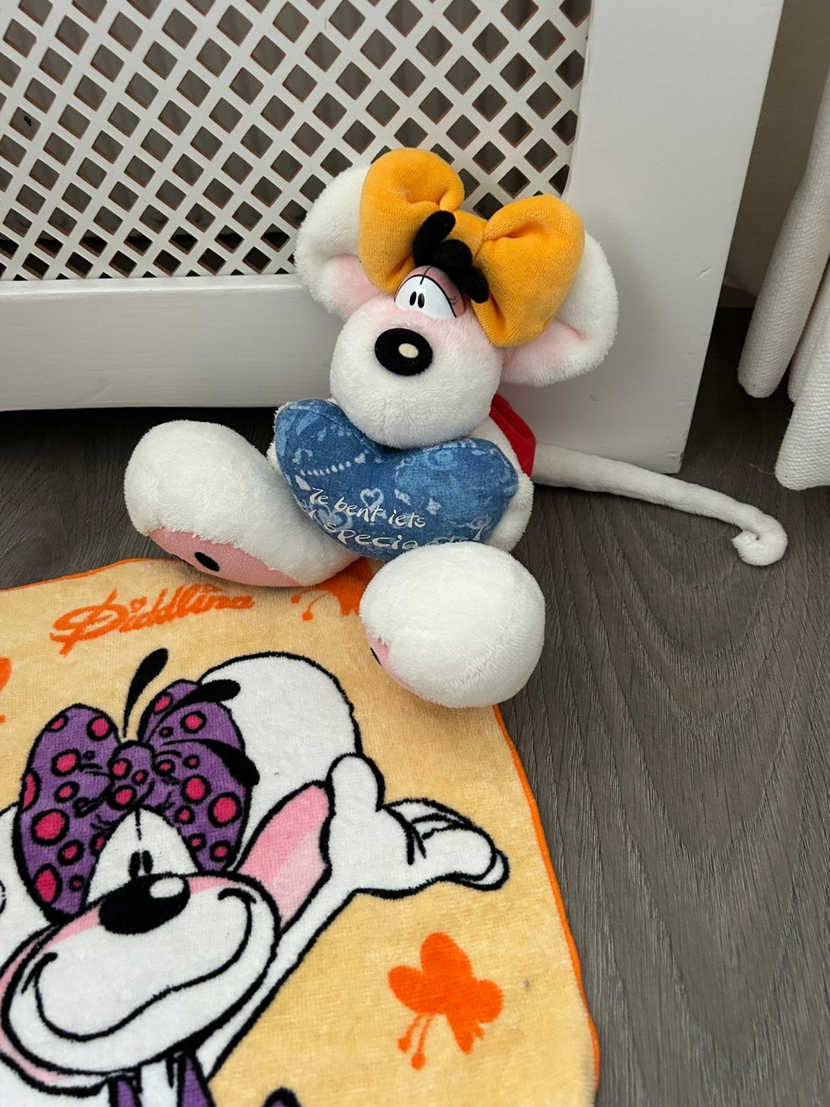 Didlina met hartje vast en doekje samen te koop, Verzamelen, Ophalen of Verzenden, Zo goed als nieuw, Knuffel