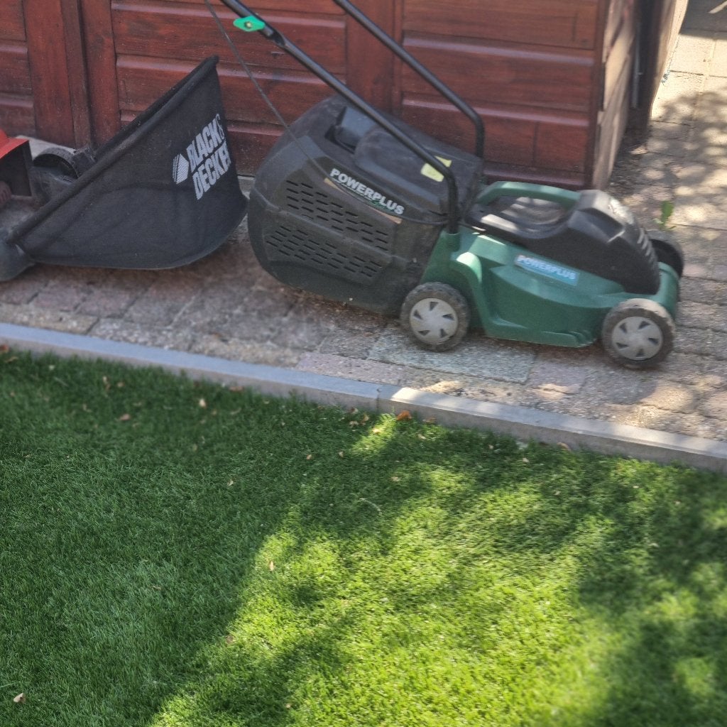 POWERPLUS Elektrische Grasmaaier met Opvangzak, Tuin en Terras, Grasmaaiers, Ophalen, Cirkelmaaier, Gebruikt, Elektrische grasmaaier