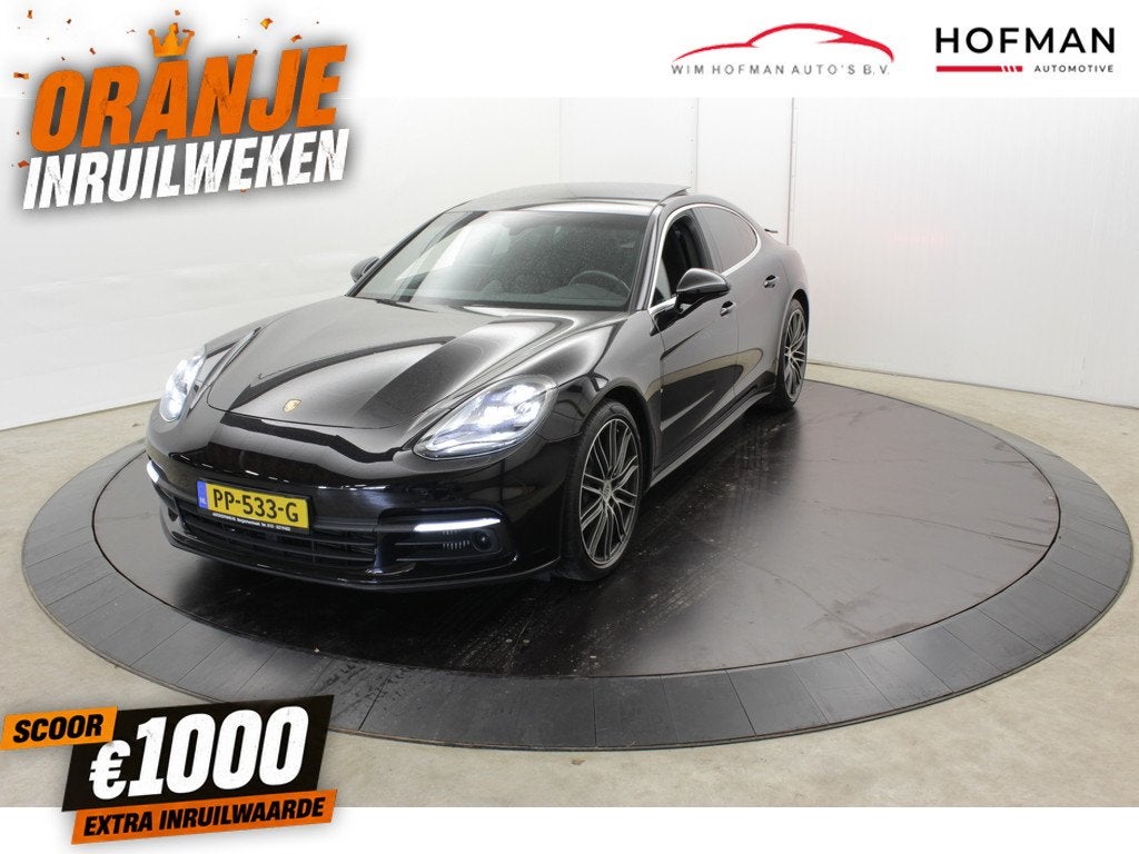 Porsche Panamera 2.9 4S 440PK Sport-Chrono Panodak Adapt-cru, Adaptive Cruise Control, Met garantie (alle), 4 stoelen, Leder