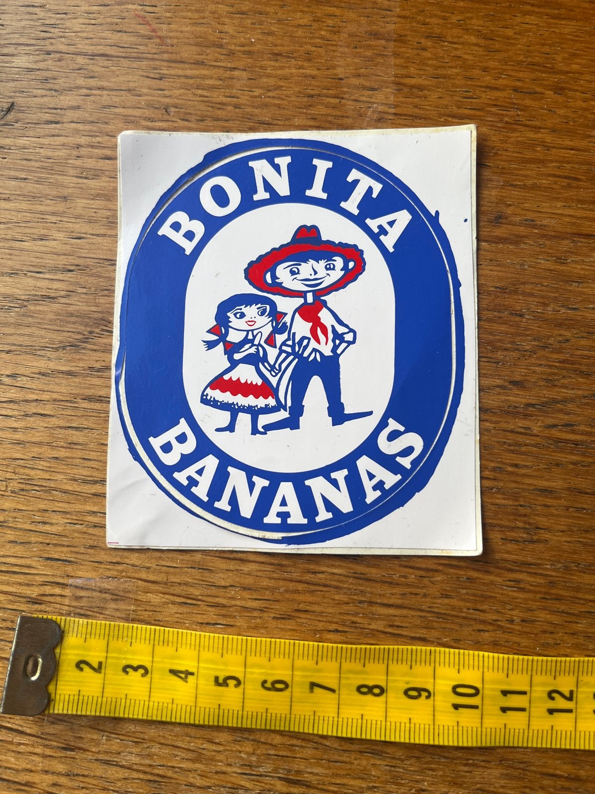 Vintage Bonita Bananas Sticker - Zeldzaam verzamelobject, Verzamelen, Ophalen of Verzenden, Gebruikt, Overige typen