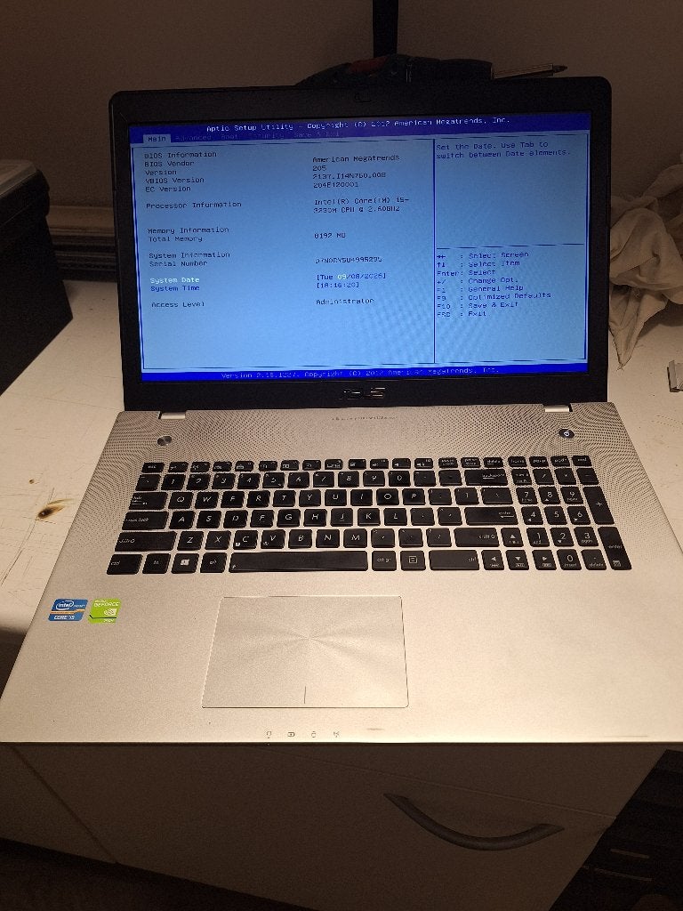 Asus N76VB-T4039H laptop, 17 inch, Computers en Software, Windows Laptops, Gebruikt, 2 tot 3 Ghz, Qwerty, 8 GB