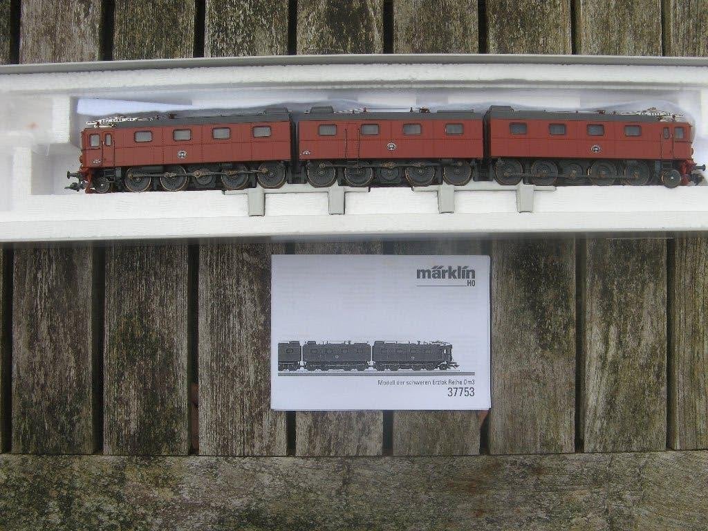 MÄRKLIN 37753: driedelige digitale Zweedse ertsloc m geluid, Wisselstroom, Locomotief, Ophalen of Verzenden, Zo goed als nieuw