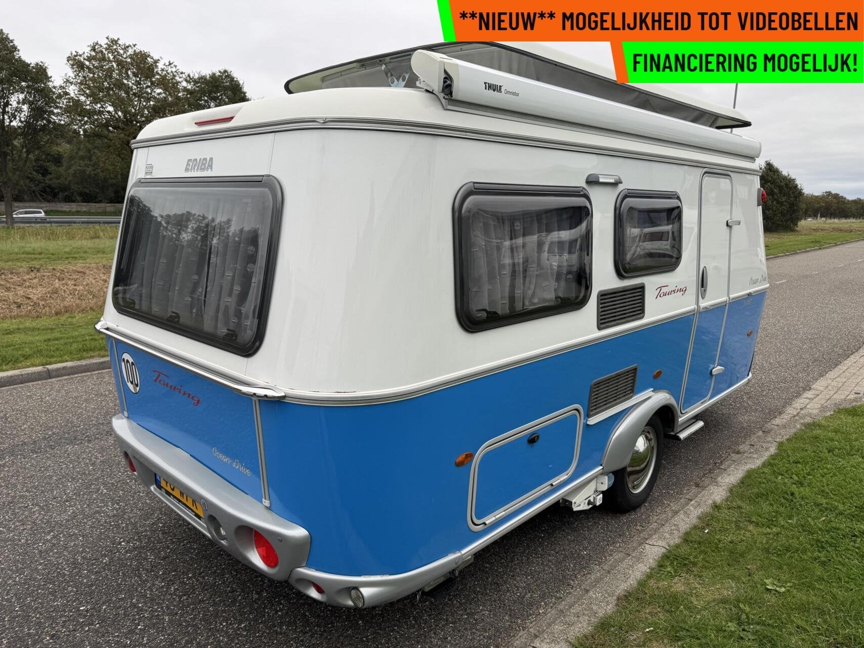 Eriba TOURING 530 OCEAN DRIVE,DRWARSBED,DINETTE,LUIFEL,MOVER, Caravans en Kamperen, Bedrijf, Hordeur, 5 tot 6 meter, Eriba