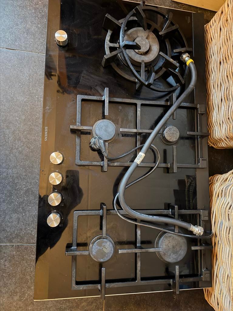 Siemens Gaskookplaat ER926SB90N 90 cm breed, Gebruikt, Ophalen of Verzenden, Inbouw, Gas