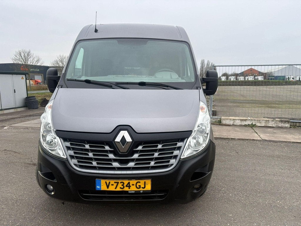 Renault Master T35 2.3 dCi L3H2 Cruise, Camera, Trekhaak, Auto's, Bestelauto's, Stof, Gebruikt, Euro 6, 4 cilinders