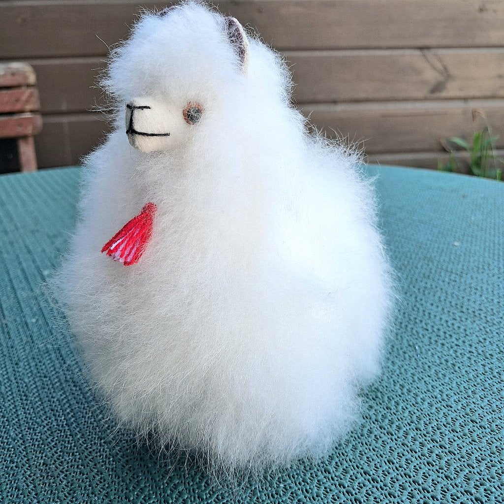 Superzachte alpaca  gemaakt van alpaca wol 2505, Ophalen of Verzenden, Zo goed als nieuw, Overige soorten, Beeldje of Figuurtje