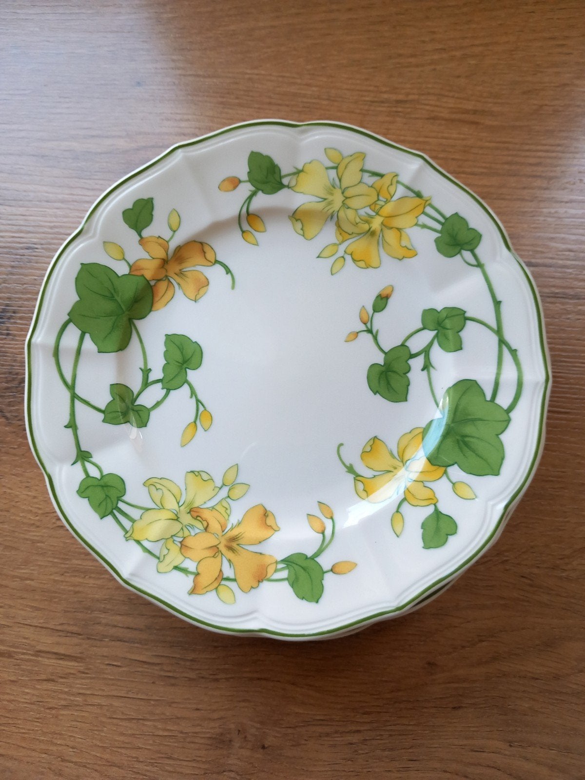 6 gebaksbordjes Villeroy & Boch Geranium Malva, Villeroy & Boch, Nieuw, Ophalen of Verzenden, Bord(en)