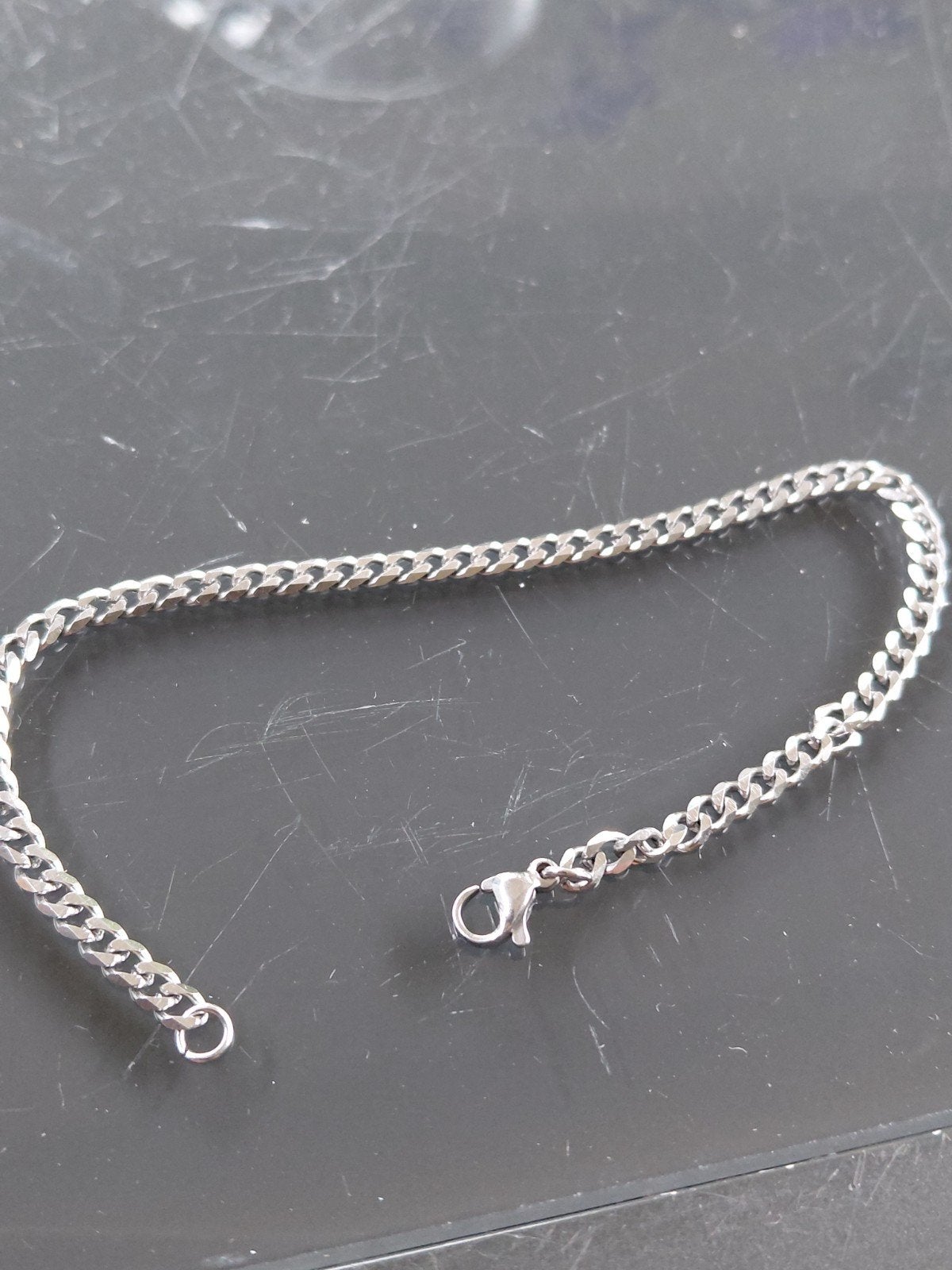 22 CM LANGE ZILVEREN ARMBAND MET GOED SLOT, Ophalen of Verzenden