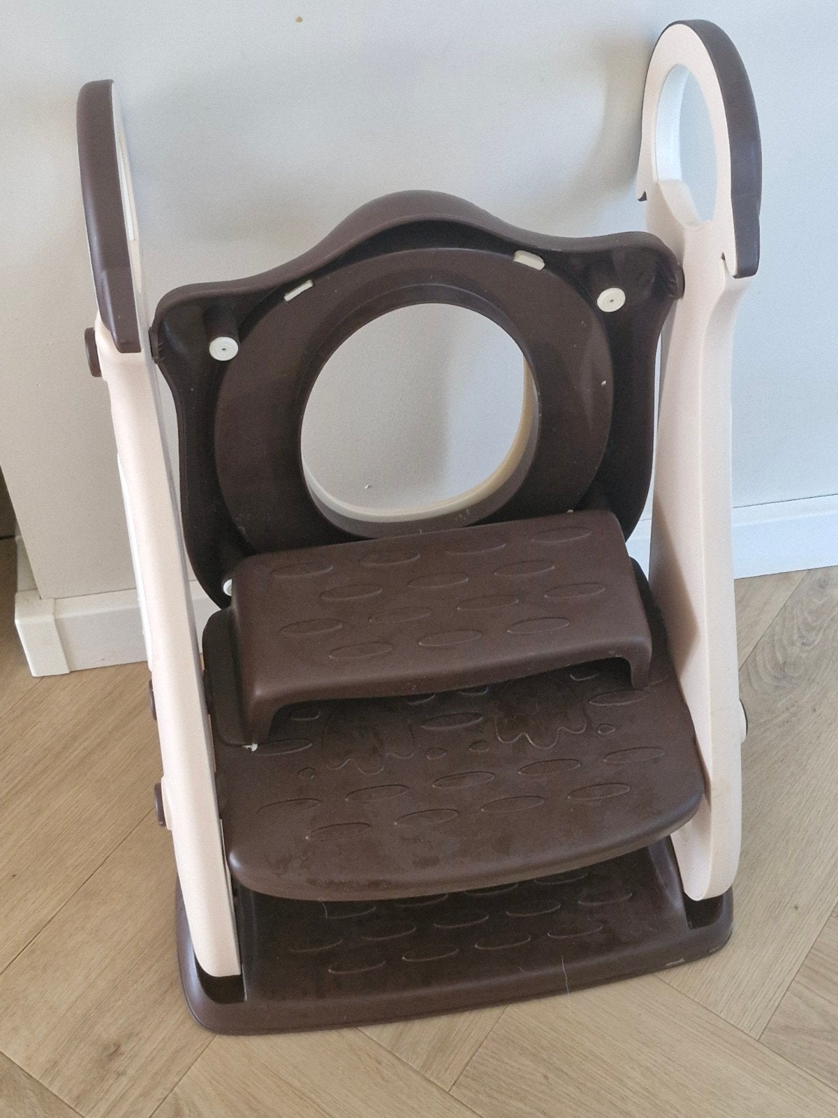 Opvouwbare Potty Trainer met Trapje - Bruin/Beige, Ophalen, Nieuw