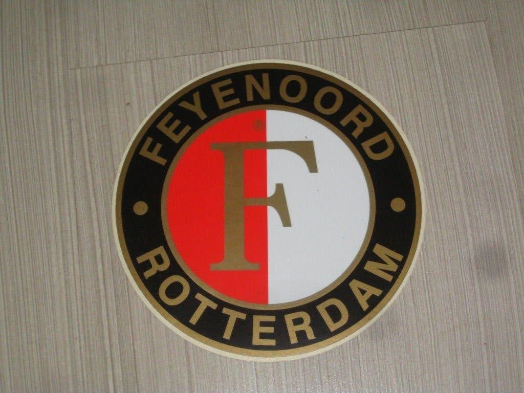 oude sticker feyenoord (vlgnr 25) feyenoord rotterdam, Ophalen of Verzenden, Zo goed als nieuw, Feyenoord, Poster, Plaatje of Sticker