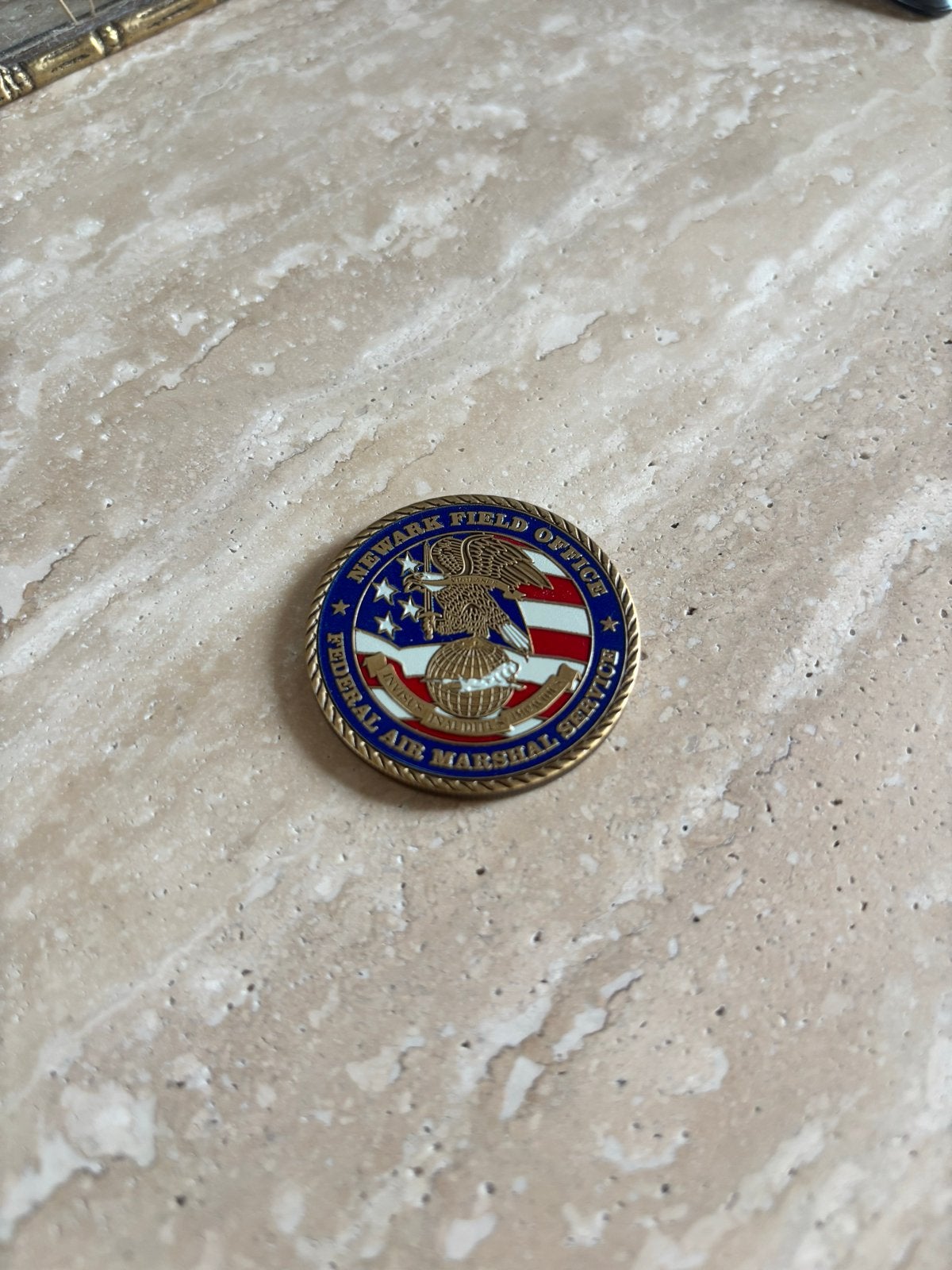 Federal Air Marshal Service Challenge Coin Newark, Ophalen, Overige materialen, Buitenland