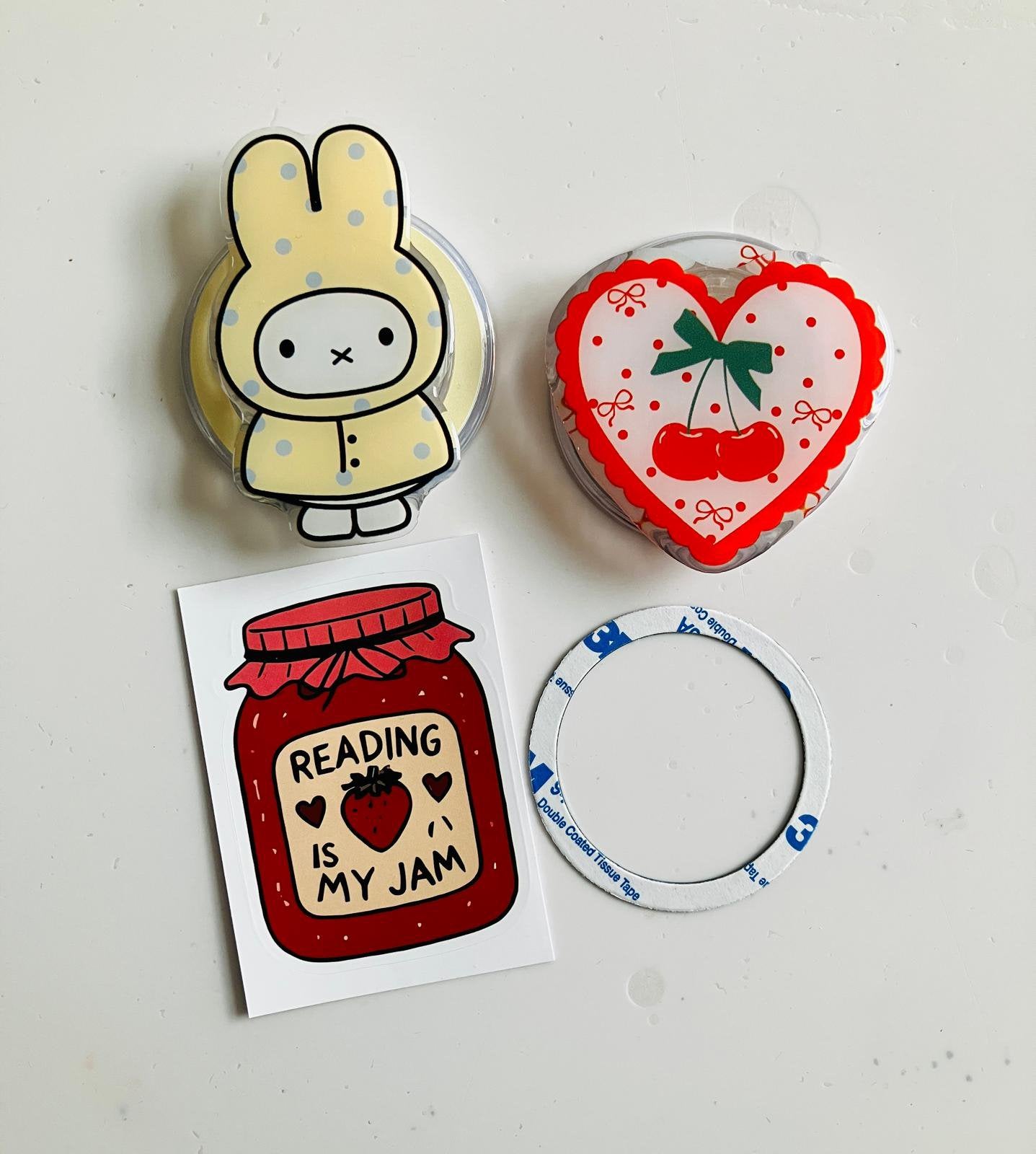 Ereader/phone magnetisch popsockets, Ophalen, Zo goed als nieuw