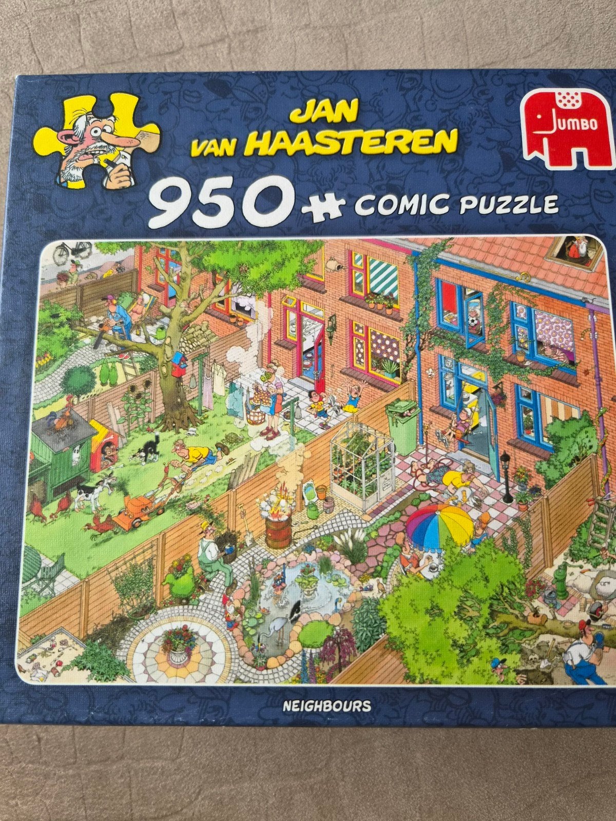 Jan van Haasteren-Buren-950 stukjes, Ophalen of Verzenden, 500 t/m 1500 stukjes, Zo goed als nieuw, Legpuzzel